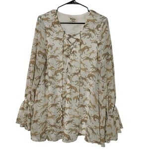 Show Me Your MuMu Cheetah Print Blouse